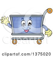 Poster, Art Print Of Shopping Cart Character Waving