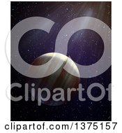 Clipart Of 3d Planet X In Outer Space Royalty Free Illustration