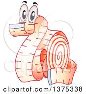 Poster, Art Print Of Measuring Tape Character In The Shape Of A Dragon