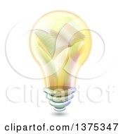 Poster, Art Print Of Yellow Light Bulb With A Book On The Inside