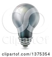 Poster, Art Print Of Black Light Bulb