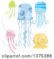 Poster, Art Print Of Colorful Jellyfish