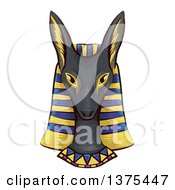 Face Bust Of The Ancient Egyptian God Anubis