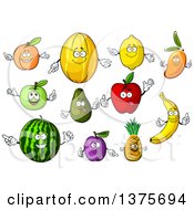 Poster, Art Print Of Fruit Characters