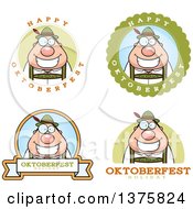 Poster, Art Print Of Badges Of A Happy Oktoberfest German Man