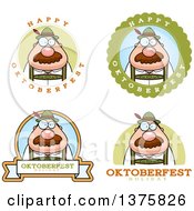 Poster, Art Print Of Badges Of A Happy Oktoberfest German Man