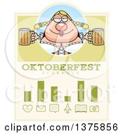 Poster, Art Print Of Happy Oktoberfest German Woman Schedule Design