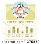 Clipart Of A Happy Oktoberfest German Woman Schedule Design Royalty Free Vector Illustration