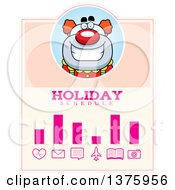 Clipart Of A Happy Pudgy Birthday Party Clown Schedule Design Royalty Free Vector Illustration