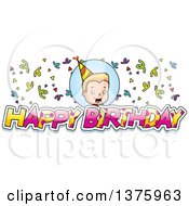 Poster, Art Print Of Boy With Happy Birthday Text