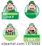 Poster, Art Print Of Badges Of A Happy St Patricks Day Leprechaun