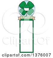 Poster, Art Print Of Happy Four Leaf Clover Character Bookmark