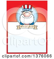 Clipart Of A Fourth Of July Uncle Sam Page Border Royalty Free Vector Illustration