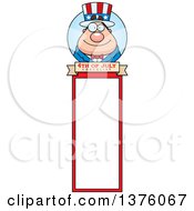 Poster, Art Print Of Chubby Young Fourth Of July Uncle Sam Bookmark
