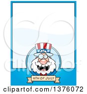 Poster, Art Print Of Chubby Fourth Of July Uncle Sam Page Border