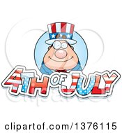 Clipart Of A Chubby Young Fourth Of July Uncle Sam Royalty Free Vector Illustration