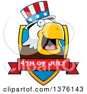 Poster, Art Print Of Bald Eagle 4th Of July Uncle Sam Shield