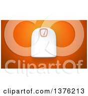 Clipart Of A 3d Scale On An Orange Background Royalty Free Illustration