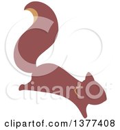 Clipart Of A Squirrel Running Royalty Free Vector Illustration