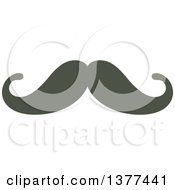 Clipart Of A Curling Mustache Royalty Free Vector Illustration by Cherie Reve