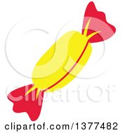 Clipart Of A Hard Candy In A Wrapper Royalty Free Vector Illustration by Cherie Reve