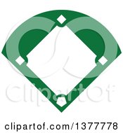 Poster, Art Print Of Green And White Baseball Field