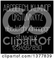 Poster, Art Print Of White Letters And Numbers On Black