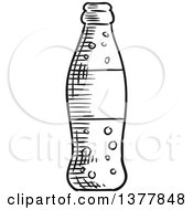 Black And White Sketched Soda Bottle