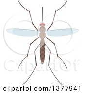 Clipart Of A Mosquito Royalty Free Vector Illustration