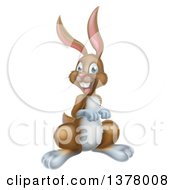 Poster, Art Print Of Happy Brown Bunny Rabbit