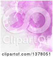Clipart Of A Purple Watercolor Paint Background Royalty Free Vector Illustration