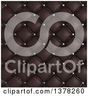 Background Of 3d Quilted Leather Upholstery