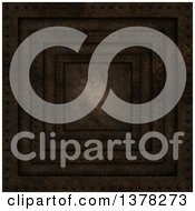 Clipart Of A Rusty Layered Dark Metal Background Royalty Free Illustration by KJ Pargeter