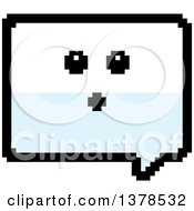 Poster, Art Print Of Surprised Speech Balloon Character In 8 Bit Style