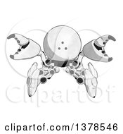 Poster, Art Print Of Cartoon Defensive Crab Like Robot