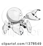 Poster, Art Print Of Cartoon Crab Like Robot Grabbing