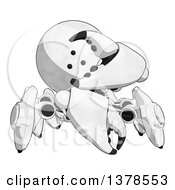 Poster, Art Print Of Cartoon Crab Like Robot Peeking
