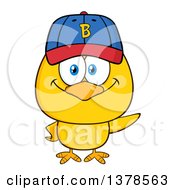 Poster, Art Print Of Yellow Chick Wearing A Baseball Cap