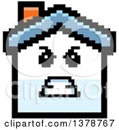 Clipart Of A Mad House Character In 8 Bit Style Royalty Free Vector Illustration