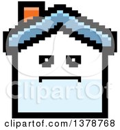 Clipart Of A Serious House Character In 8 Bit Style Royalty Free Vector Illustration