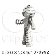Clipart Of A Fully Bandaged Injury Victim Or Mummy Presenting Royalty Free Illustration
