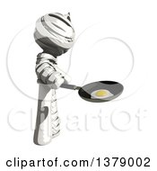 Poster, Art Print Of Fully Bandaged Injury Victim Or Mummy Frying An Egg