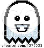 Poster, Art Print Of Happy Ghost In 8 Bit Style