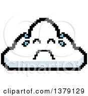 Poster, Art Print Of Crying Cloud Character In 8 Bit Style
