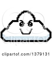 Poster, Art Print Of Grinning Evil Cloud Character In 8 Bit Style