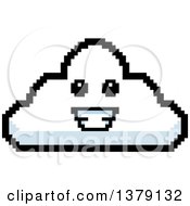 Poster, Art Print Of Happy Cloud Character In 8 Bit Style