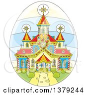 Poster, Art Print Of Church On An Easter Egg