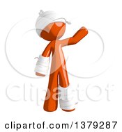 Injured Orange Man Waving