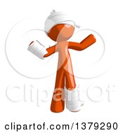 Poster, Art Print Of Injured Orange Man Shrugging
