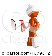 Injured Orange Man Using A Megaphone